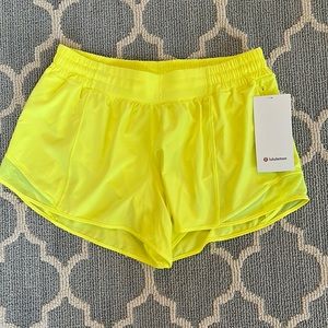 NWT Lululemon Hotty-Hot Shorts, Low Rise 4” inseam